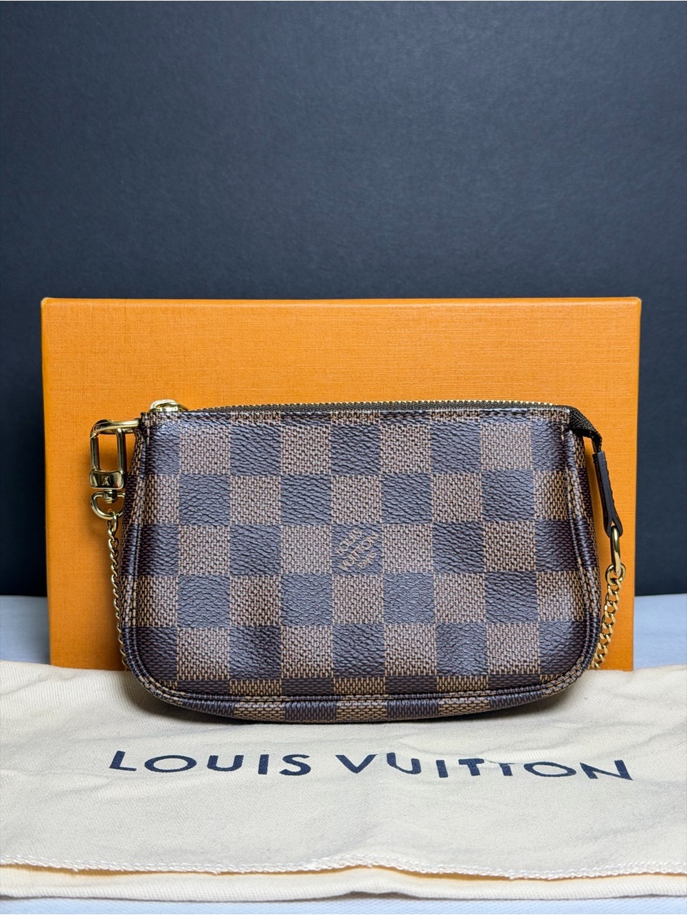 Louis Vuitton Damier Ebene Mini Pochette Accessoires